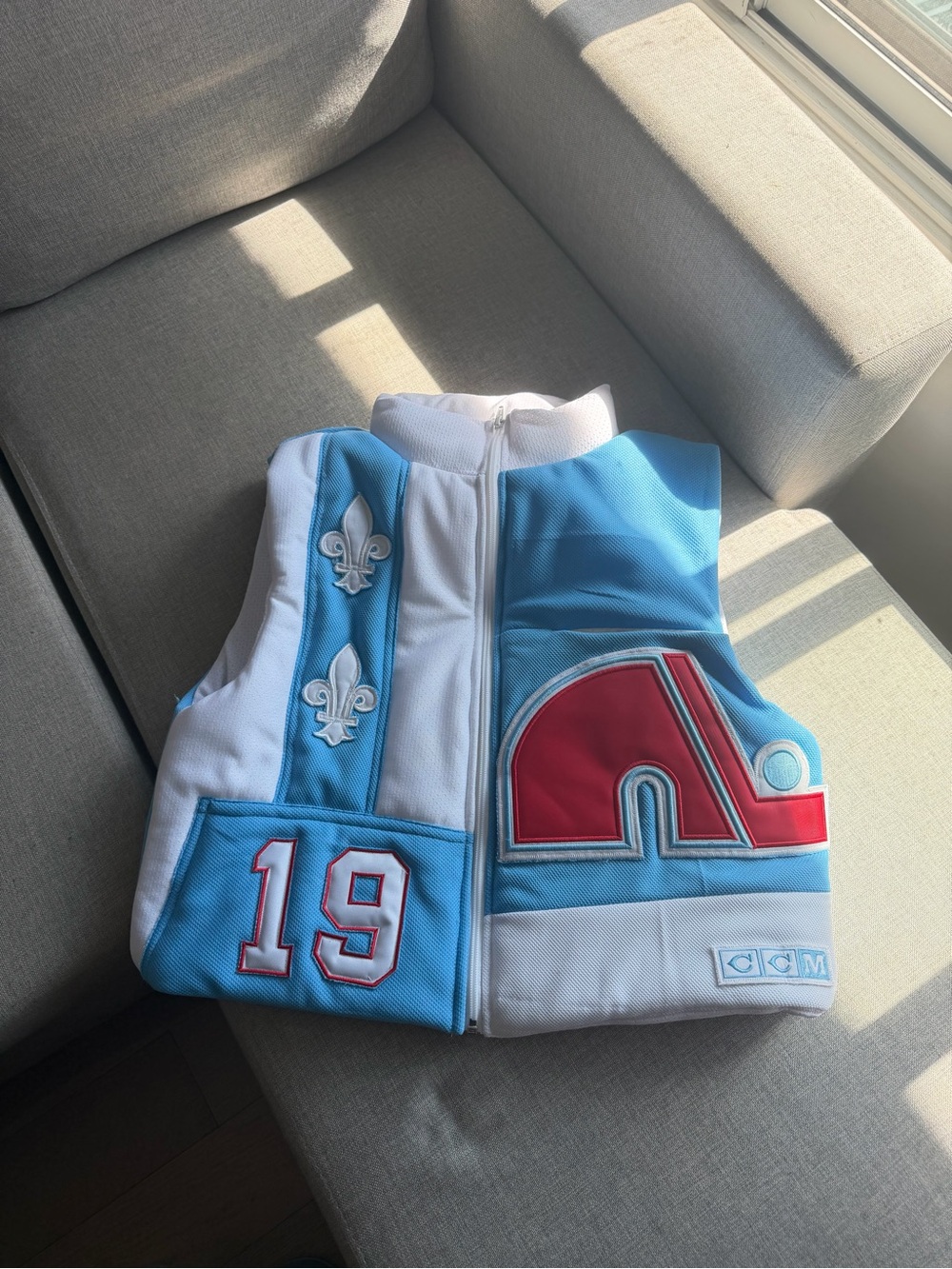 Nordiques Québec Puffer vest #Sakic